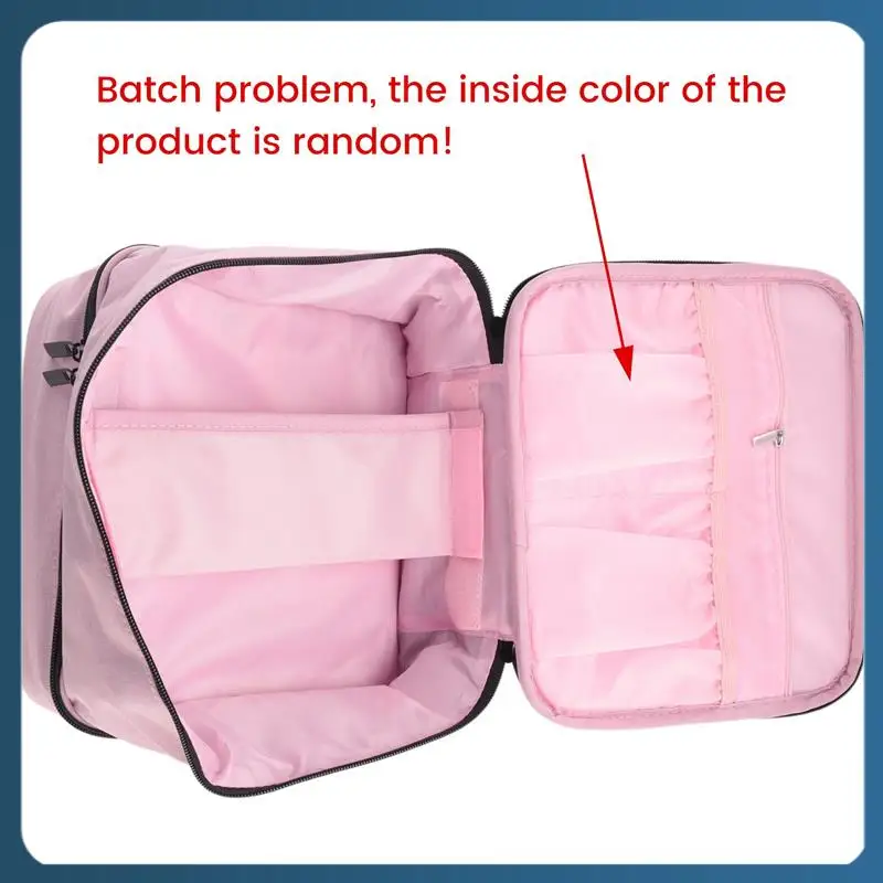 AB02 Nail Polish Carrying Case Nail And Storage Nail Polish Box Component Holds 30 Bottles 2-Layer Travel Storage