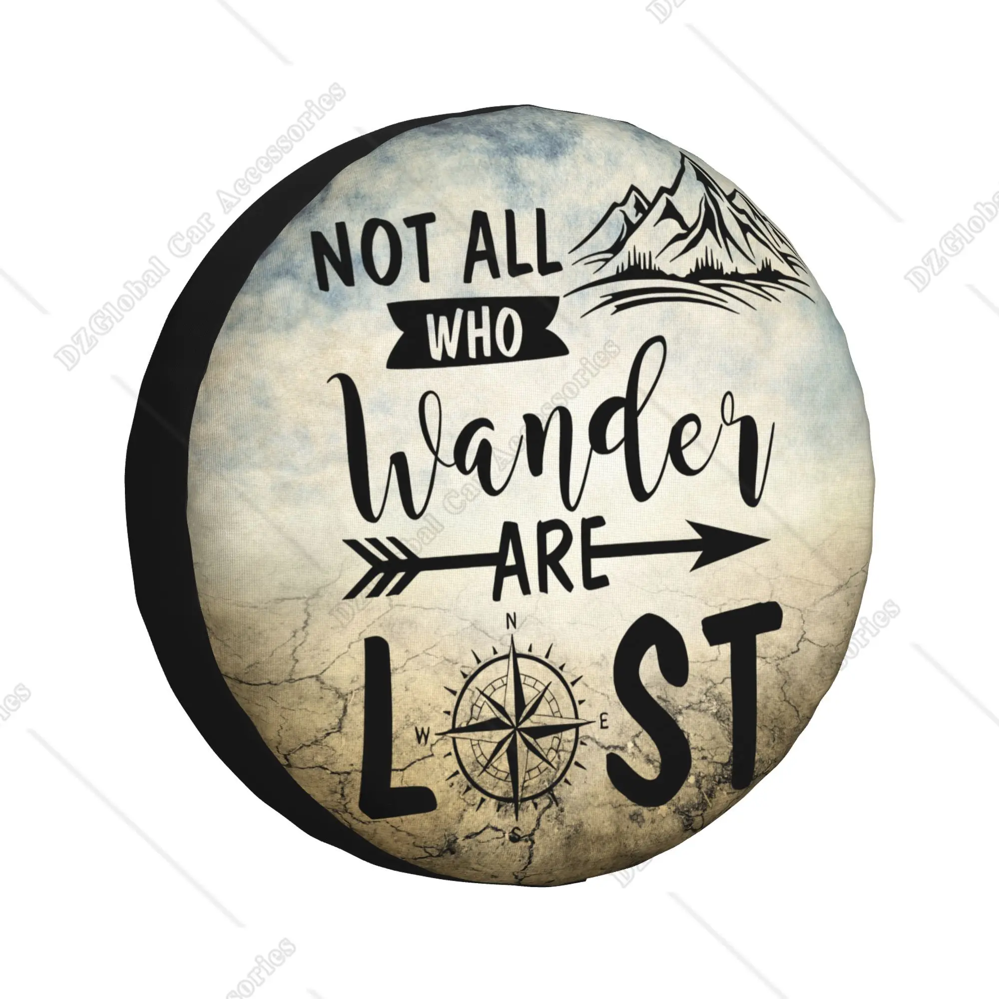 

Not All Those Who Wander Are Lost Spare Tire Cover Waterproof for Jeep Trailer RV SUV Truck Camper Travel Trailer Accessories
