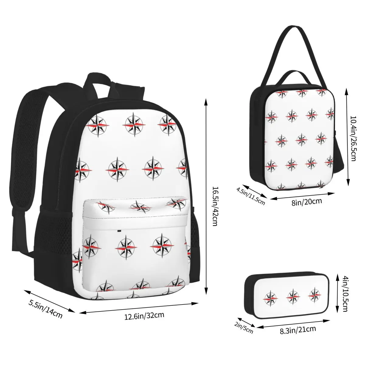 Jeanneau Yachts Backpacks Boys Girls Bookbag Children School Bags Kids Rucksack Lunch Bag Pen Bag Three-Piece Set