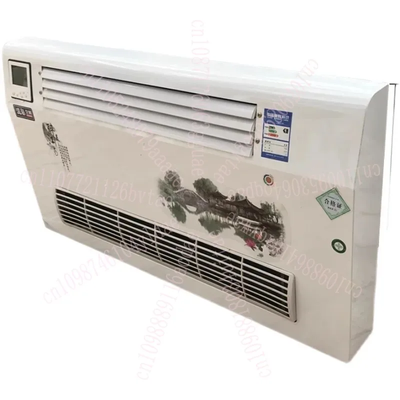 Aire acondicionado de agua, calefacción de agua montada en la pared, ventilador de aire acondicionado, radiador de bobina, calefacción y refrigeración para el hogar, dos aguas