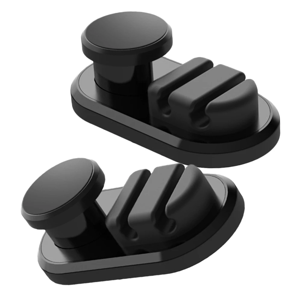 

2pcs Data Cable Organizer Desk Plastic Cord Holder Wire Management Charging Clips Car Dash Organizer Desktop Cable Organzier
