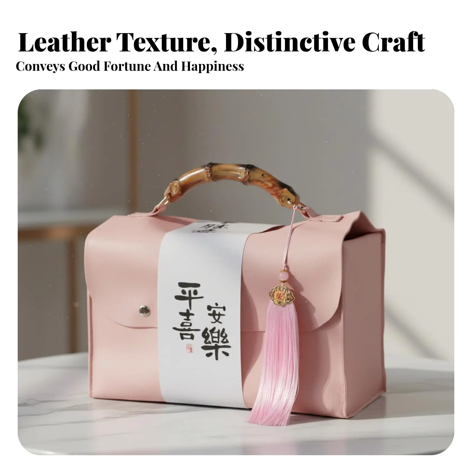 

Leather Gift Box, Luxury Mooncake Gift Box, Handbag Design, Elegant Packaging for Business, Holiday, Party, Random Color