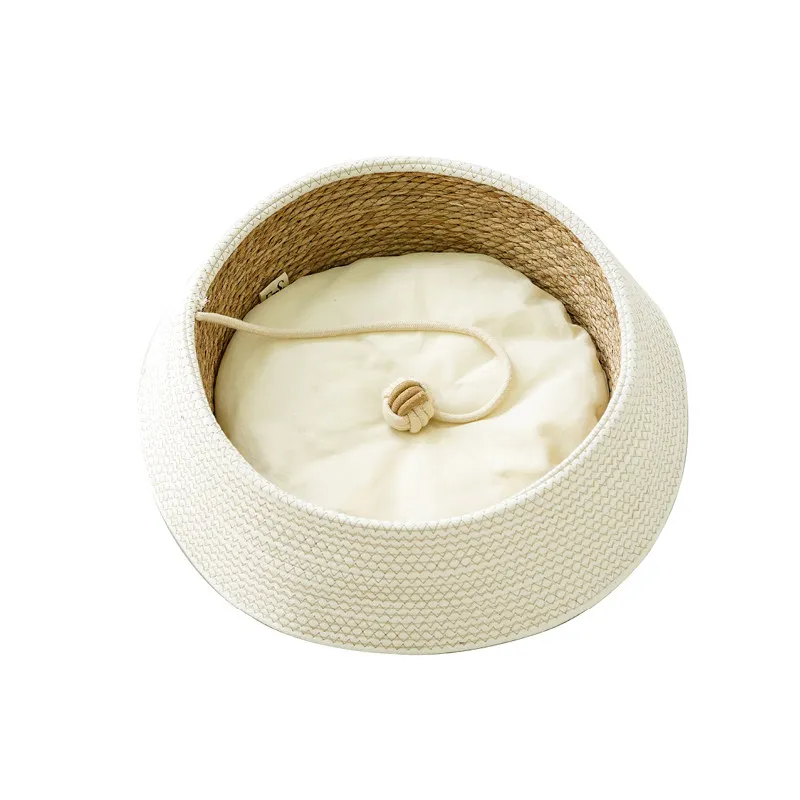 

Natural Straw Weaving, Summer Cool Mat, Pudong Nest with Its Own Wooden Polygonum Toy Round