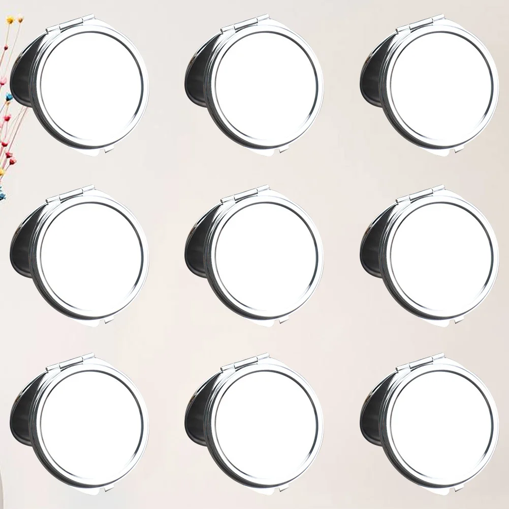 

10 PCS High Definition Mirror Round Makeup Double Side Outdoor Portable