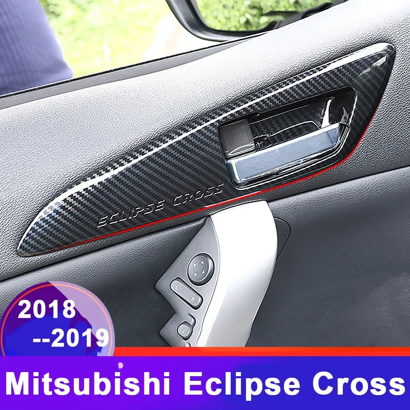 For Mitsubishi Eclipse Cross 2018-2021 2022 Car Interior Door Handle Bowl Cover Trim Catch Frame Bezel Molding Garnish Surround