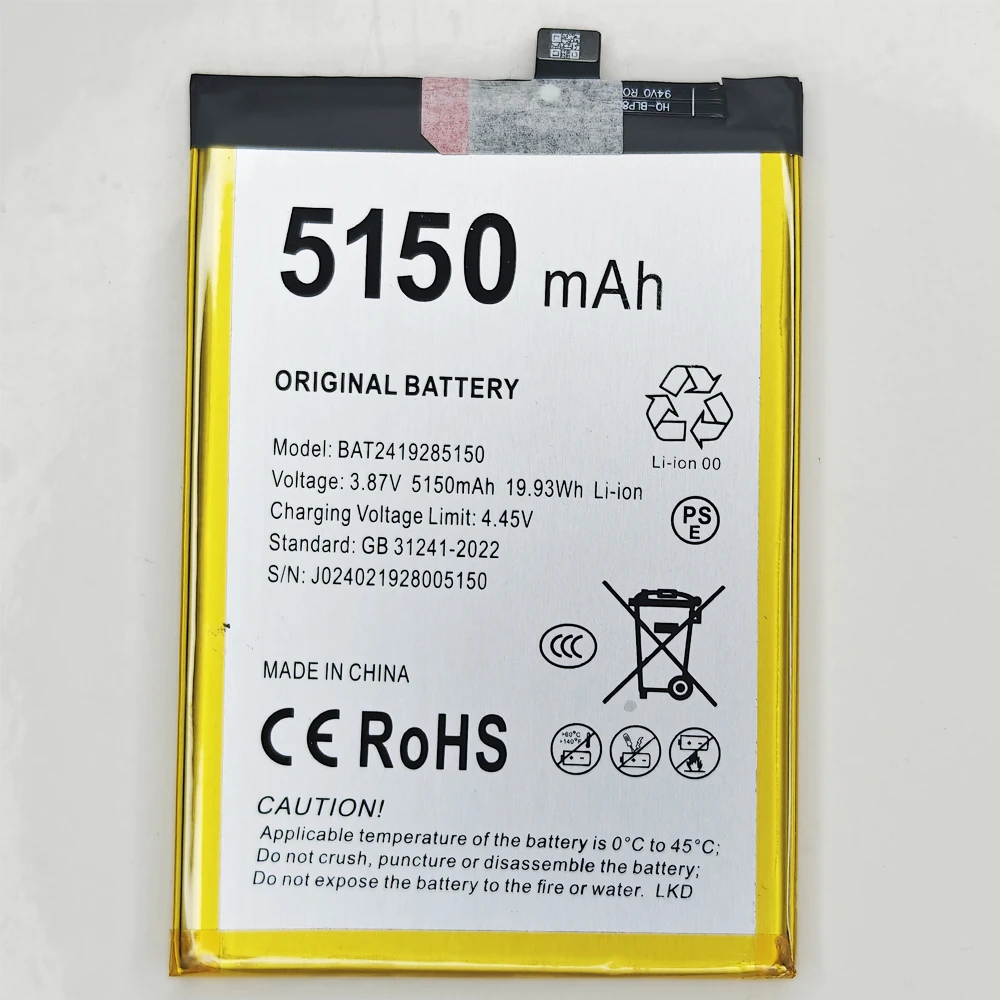 Original Battery 5150mAh 3.85V BAT2419285150 For Doug DOOGEE Blade 10 N55 N55 Pro Mobile Phone