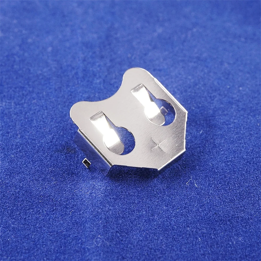 Lengüeta de agujero pasante SMD CR2032, 10, 100 piezas, 20MM, soporte de pila de botón de batería, retenedor de monedas, montaje en superficie,