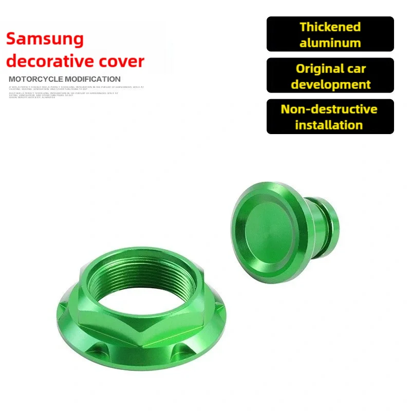Motorcycle CNC Aluminum Front Fork Upper Top Triple Clamp Screw Cap Nut Accessories for Kawasaki NINJA400 Ninja 400 Z400 Z 400