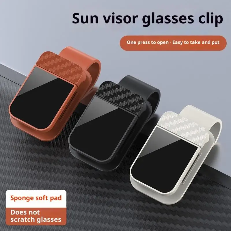 Auto Sunglasses Clip, Car Sun Visor Eyewear Hanger, Ticket Card Storage for Interior Accessory