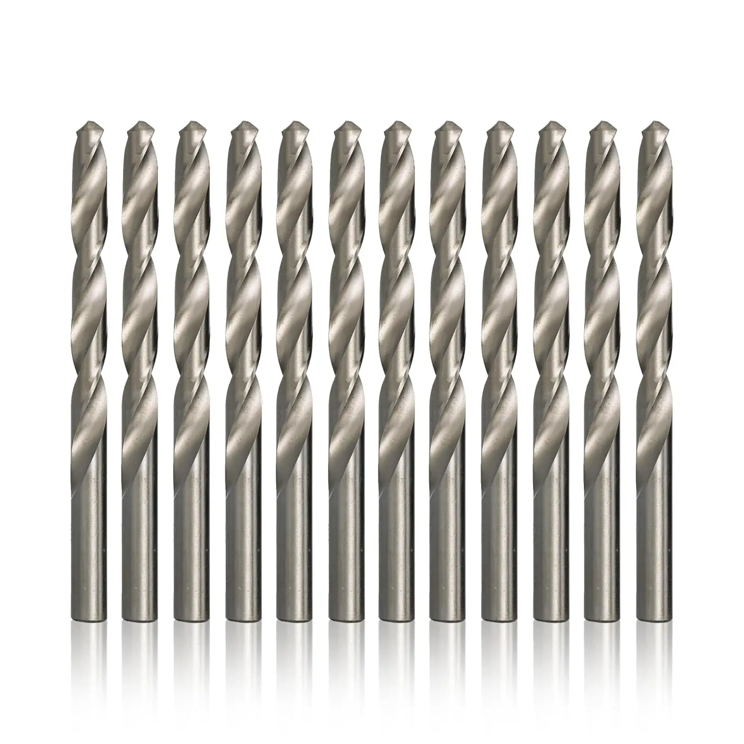 

High Speed Steel Polished Drill Bit Set, Pack of 12, D/AP Series for Precision Drilling