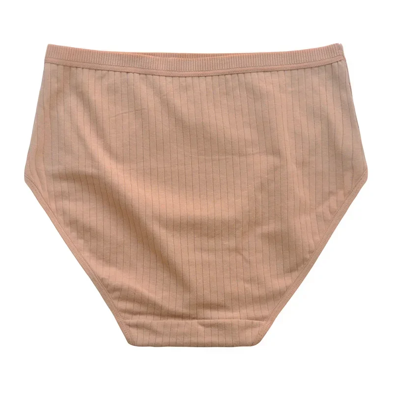 6pcs Cotton Women Panties Lady Plus Size Underwear High Waist Briefs Breathable Solid Color Female Lingerie Shorts - Image 4