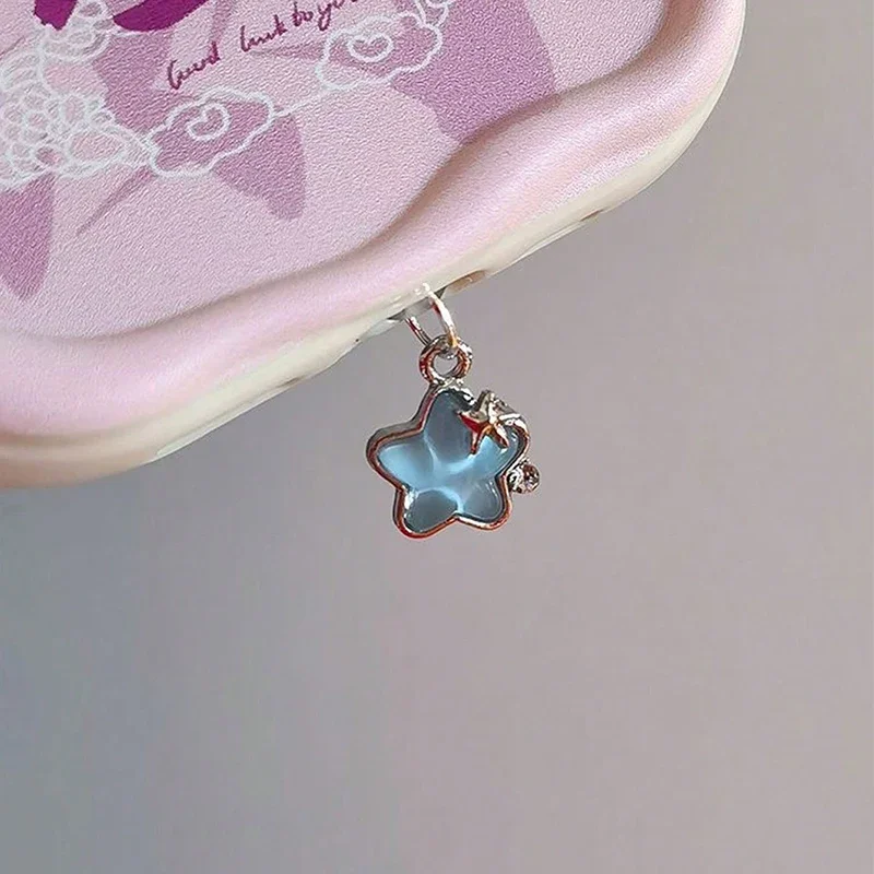 1pc Cute Diamond Star Phone Dust Plug Pendant Suitable For IPhone For Samsung Type-C Interface Dust Plug Accessory Decoration image 4