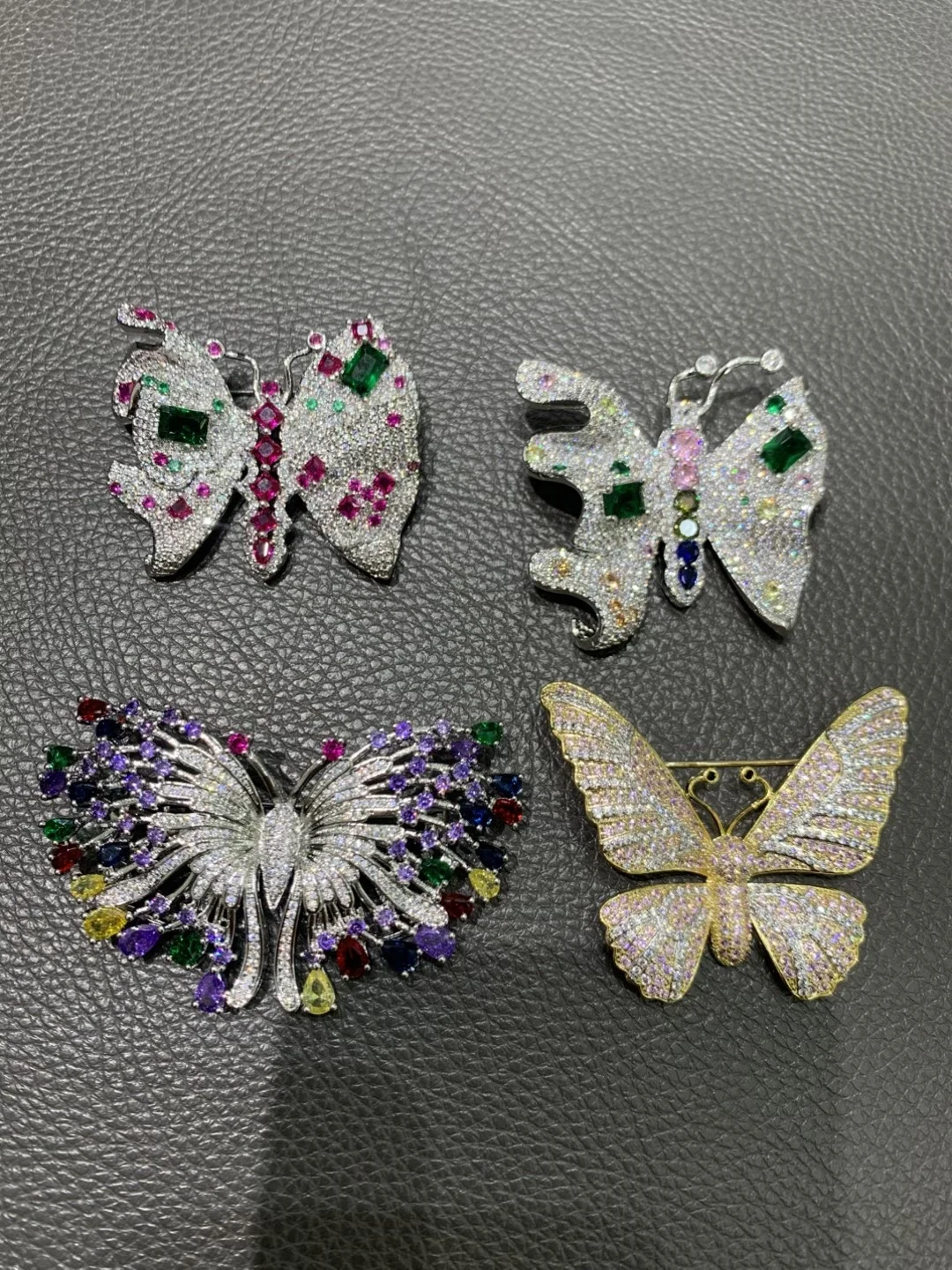 

butterfly brooch copper with cubic zircon fashion women jewelry MIYI