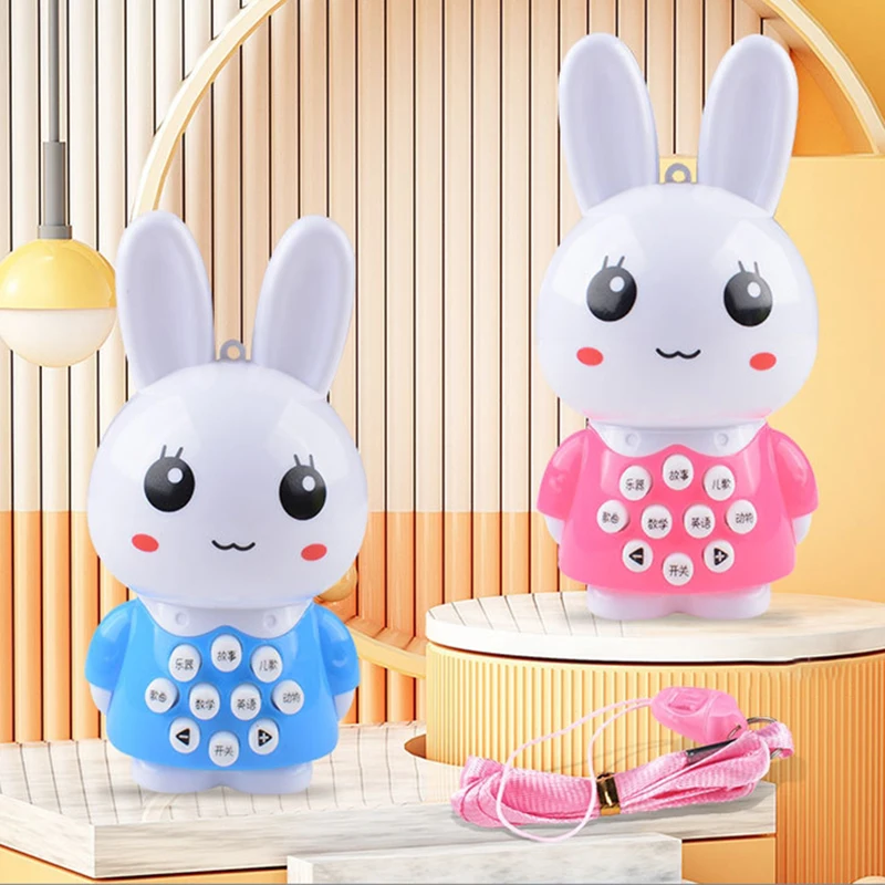 Children Learning Music Toys Cartoon Music Story Machine Mini Rabbit Early Education Multifunctional Enlightenment Learning Toy