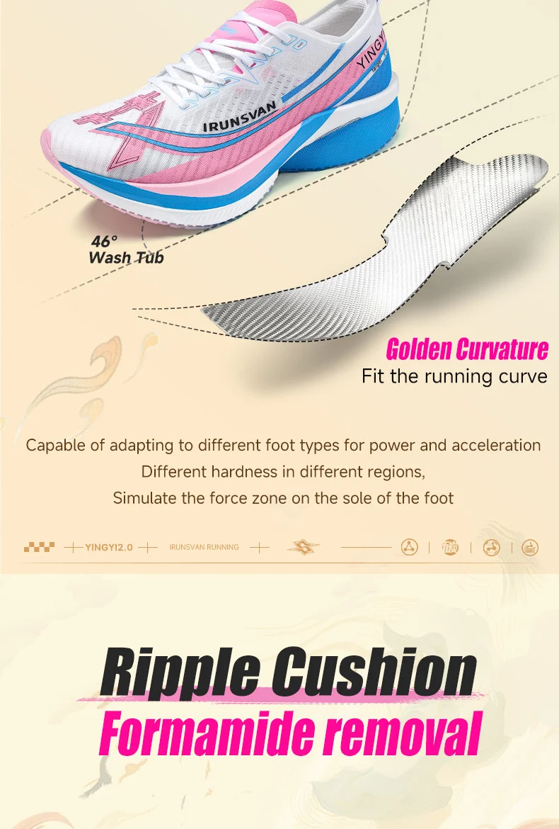 IRUNSVAN Shadow Wing 2.0 Marathon-Sport-Laufschuhe, leicht, sportlich, rutschfest, professioneller Full Palm Carbon Plate Sneaker – Detail 16