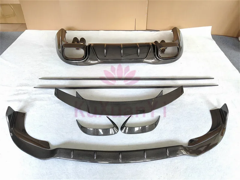 For Mercedes Benz AMG G50 AMG G43 AMG GBS style carbon fiber body kit front bar edge side skirt and rear diffuser vent