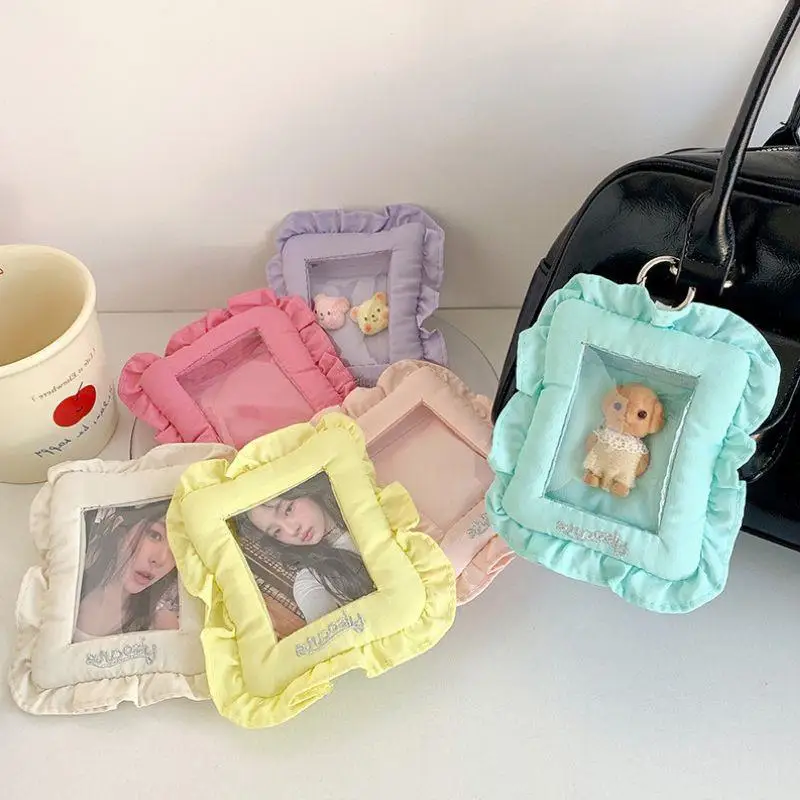 

Ins Style Korea Sweet Girl Photo Card Case For 3 Inch Photocard Soft Pillow Shaped Photocard Holder K-Pop Idol Goo Card Holder