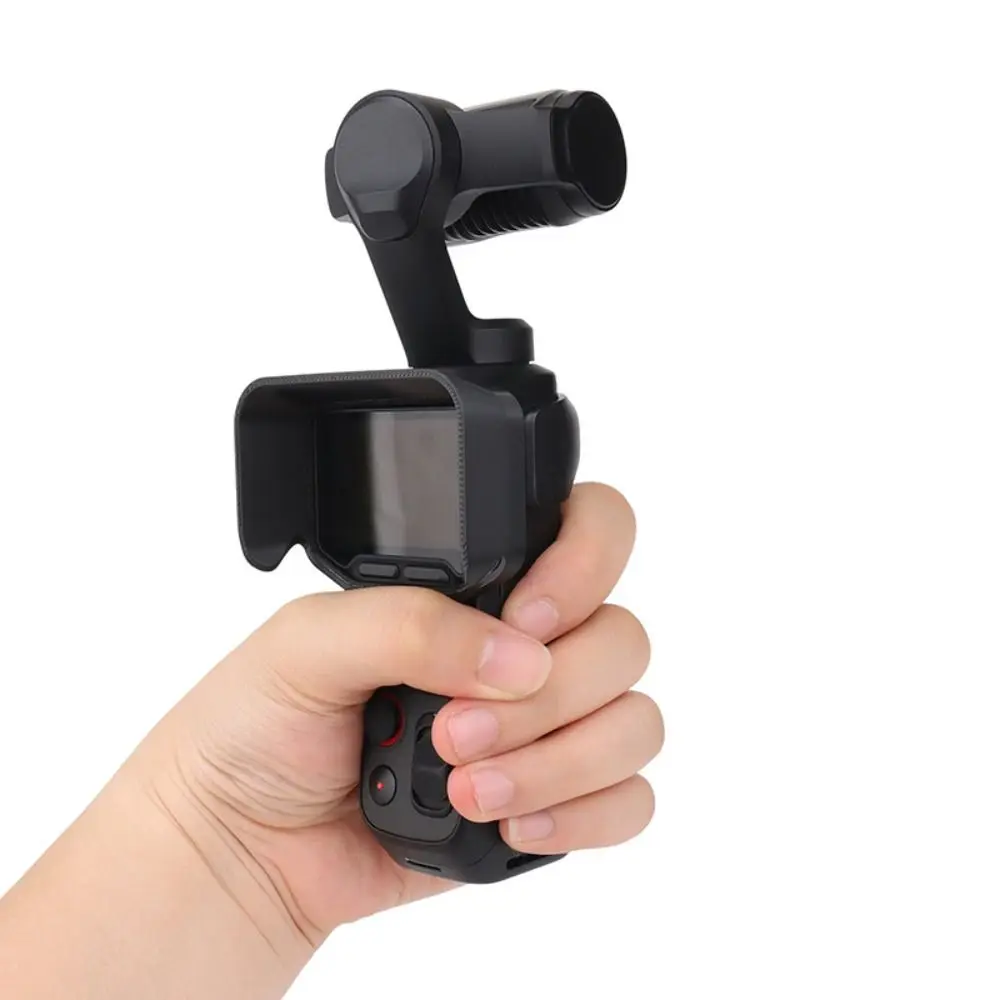 Anti-Glare Lens Hood 3-Sided Light Blocking Foam Lined Camera Screen Sunshade Lens Cover for Insta360 Luna Ultra Accessories