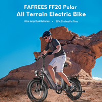FAFREES Electric Bike FF20 Polar 45km/h Adult Electric Bicycle 48V20.8Ah Dual Batteries Fatbike Traction Aid Folding City E-bike