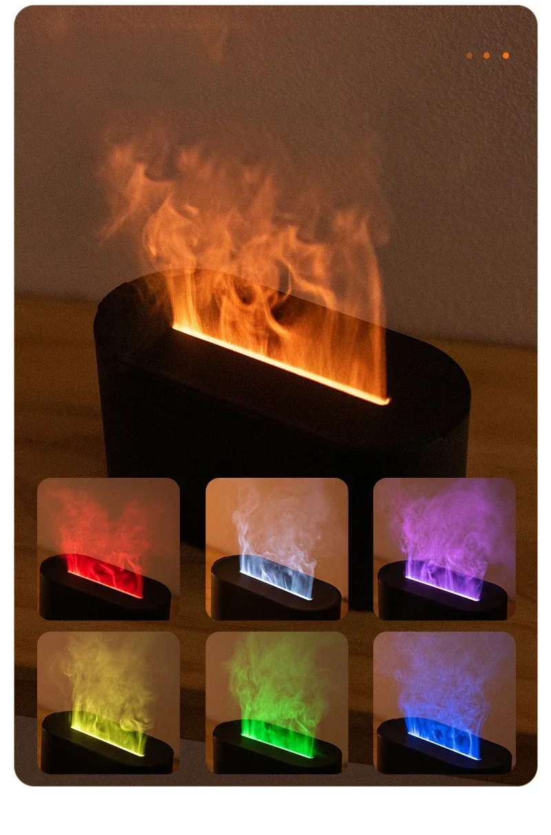 Christmas Decorations 2024 Flame Aromatherapy Machine Home Night Light Table Lamp Static Fragrance Humidifier Room Decoration