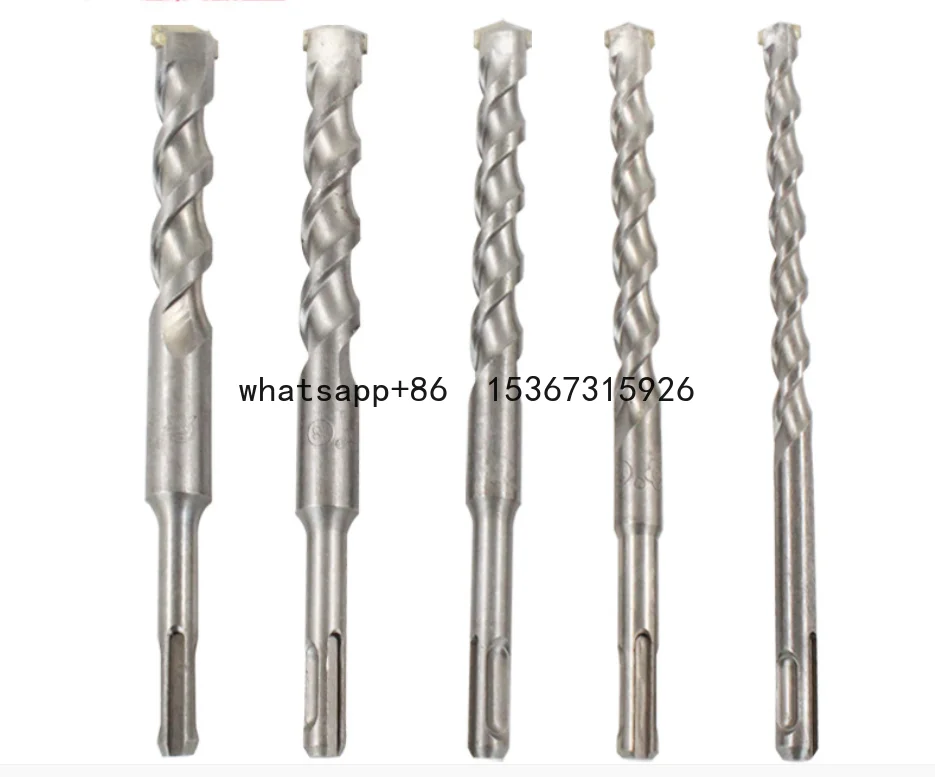 5Pcs/Set SDS Plus Hammer Drill Bit Set Electric Hammer For Wall Concrete Drilling Power Tool Accessories Drilling Bits