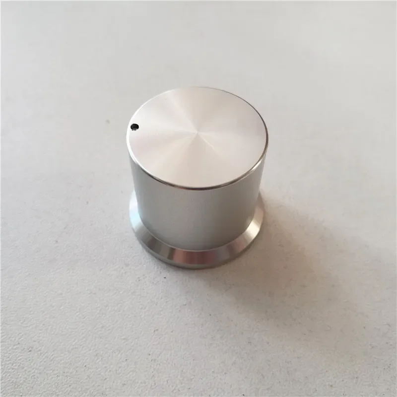 2Pcs Aluminum Knob Cap Potentiometer Knobs Highlight 30*25mm Knob Silver Potentiometer Volume Knob Switch Cap Decoder Medical