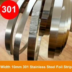 Width 10mm 301 Stainless Steel Strip Thickness 0.1 ~ 2mm High Elasticity Stainless Steel Foil Strip Customizable Specifications