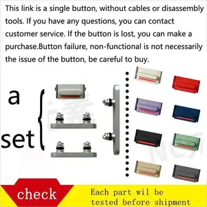 Bilashmart Side Button iPhone 12 Mini12Pro Max ReplacementQuality Perfect Fit Volume Vibrate Key SwitchPower Lock PartsOn Off Mute