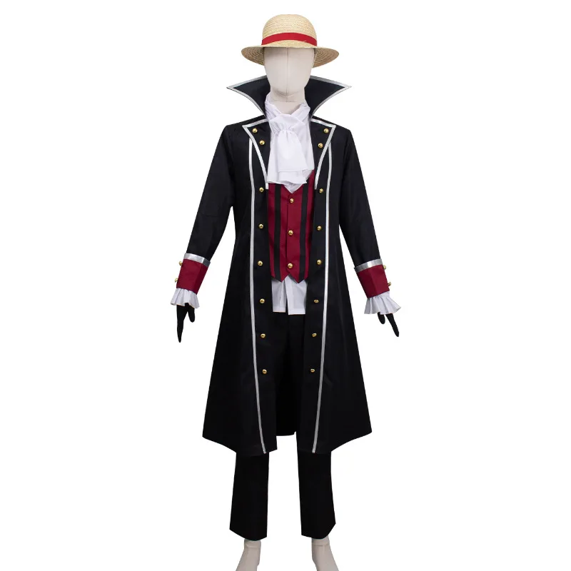 ONE PIECE Monkey D. Luffy Cosplay Costume Jacket Shirt Trousers Hat Gloves Full Set windbreaker outfits for Comic Con