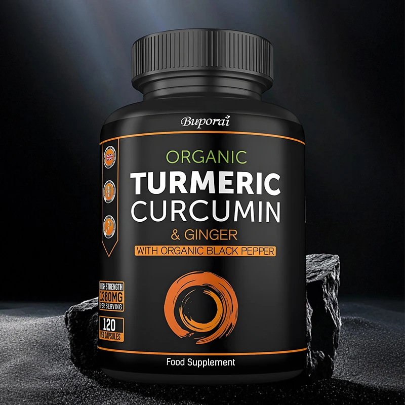 

Organic Turmeric Capsules - Joint Support and Immune System Support, Antioxidant Protection, Enhanced Mobility and Comfort