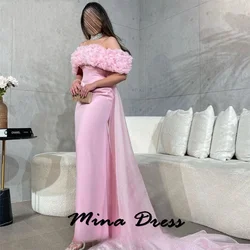 Mina Customized Backless Wedding Party Dress Dresses for Formal Occasions Sequins Luxury Dresses Women 2024 Flowers Tailing Prom