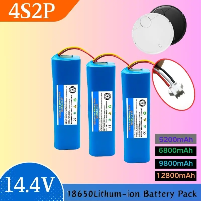 

100% Original 12.8Ah Li-ion Battery For Lydsto R1,Roidmi Eve Plus ,Proscenic M7 MAX, M7 Pro,M8 Pro,U6, Lenovo LR1 Vacuum Cleaner