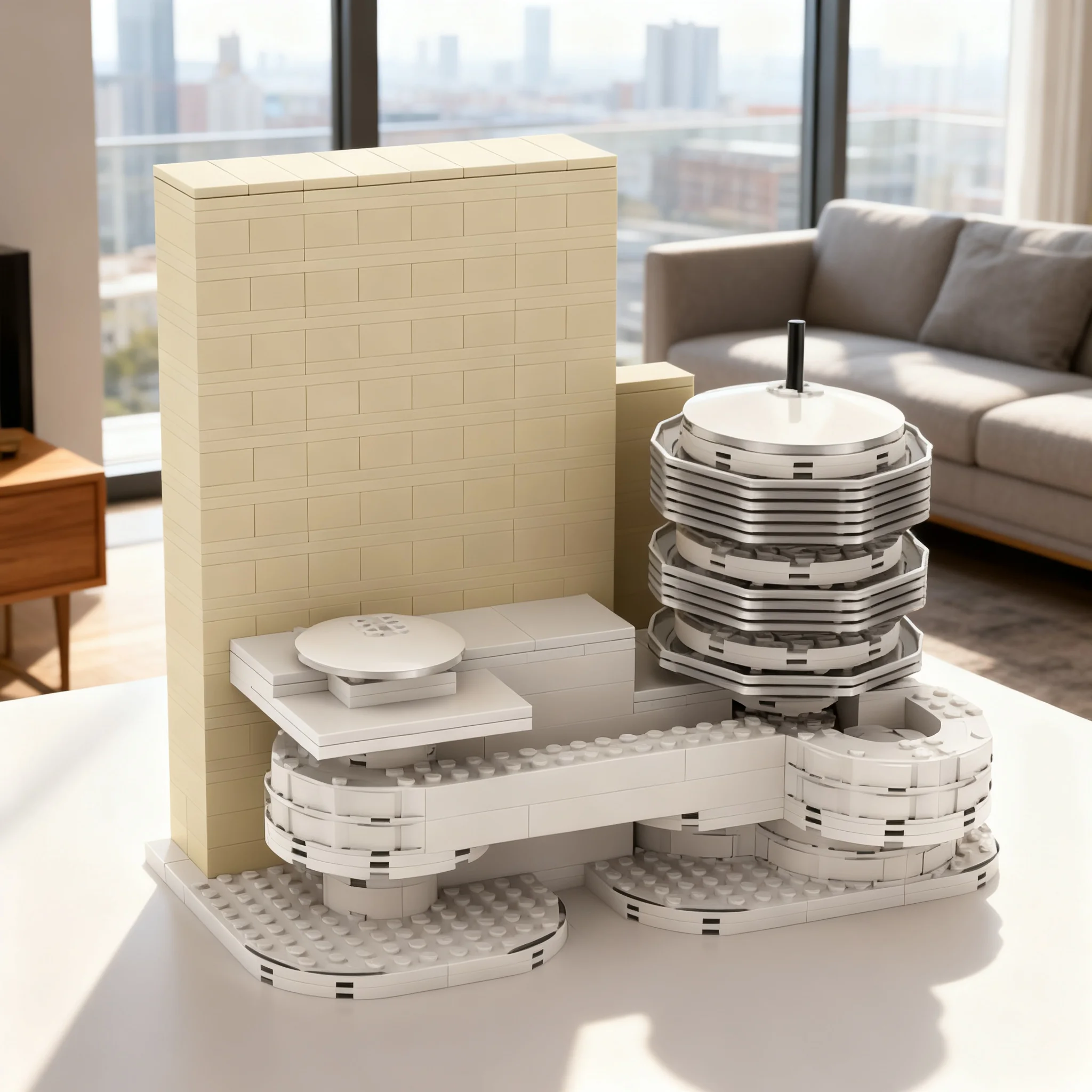 490pcs MOC Architecture Solomon R. Guggenheim Museum In The Scale 2 1 Model Building Blocks Christmas Gift Toys Architecture 3D
