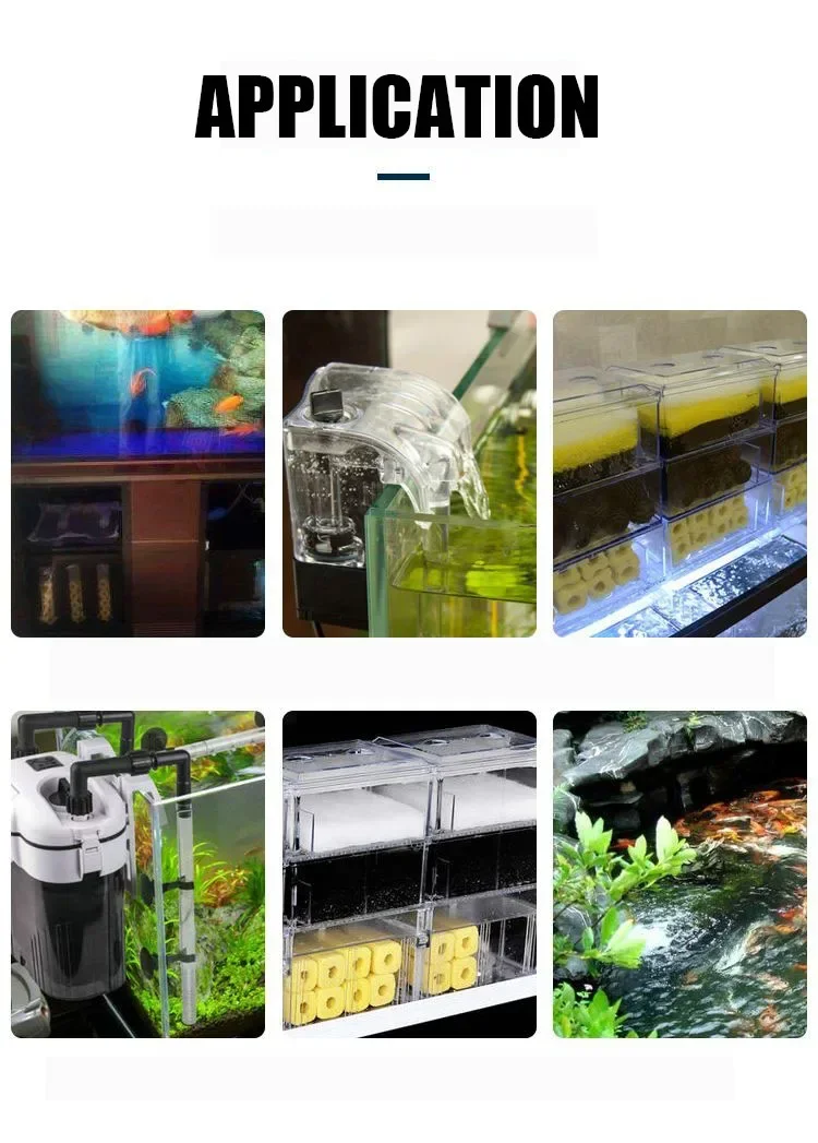 12D Bio Sponge Aquarium Filter Media 12-layers No Glue High-density Fish Tank Pond External Filter Cotton Skimmer Accessories