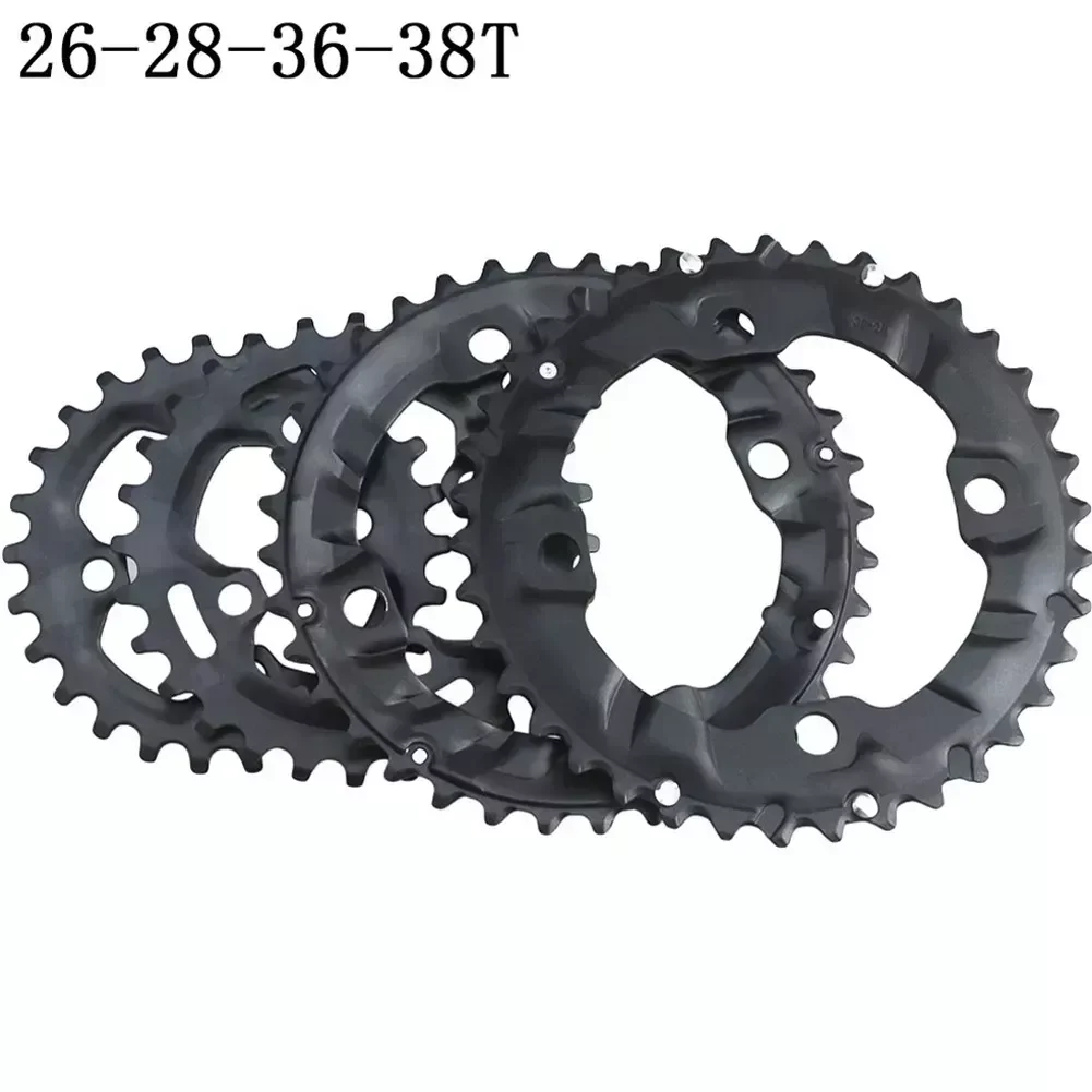 SPORTFUNSF 104BCD Bicycle Round Narrow Wide Chainring MTB Mountain Bike 104BCD 26T 28T 36T 38T Crankset Single Tooth Chain Wheel