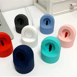 Suporte de carregador de silicone para apple watch série 4/3/2/1 44mm/42mm/40mm/38mm cabo de carga