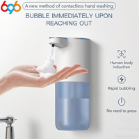 New Wall Mounted Automatic Soap Dispenser Foam Smart Hand Washing Machine 400ml Liquid Rechargeable Bathroom Induction Sensor
