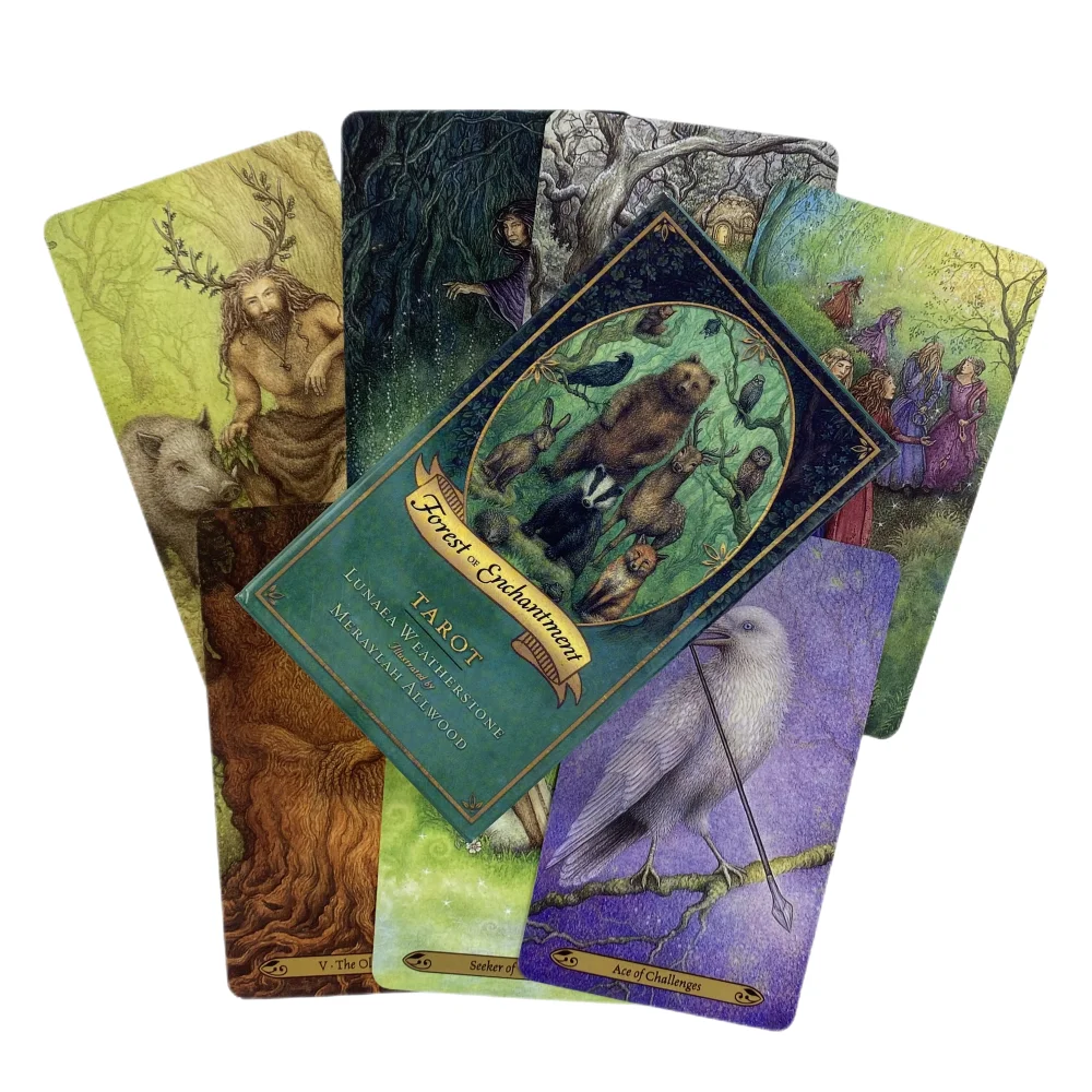 Forest Of Enchantment Tarot Leisure Entertainment Card Family Gathering Divination Deck Tarot Board Playing Cards