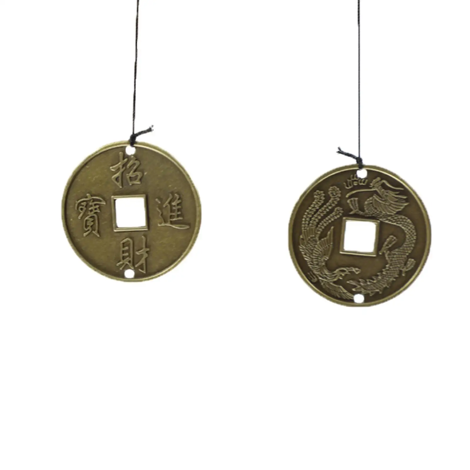 Copper Bronze Bell Wind Chimes Large Pentatonic Tubes Handmade Wooden Wind Pendant for Garden Landscape Yard