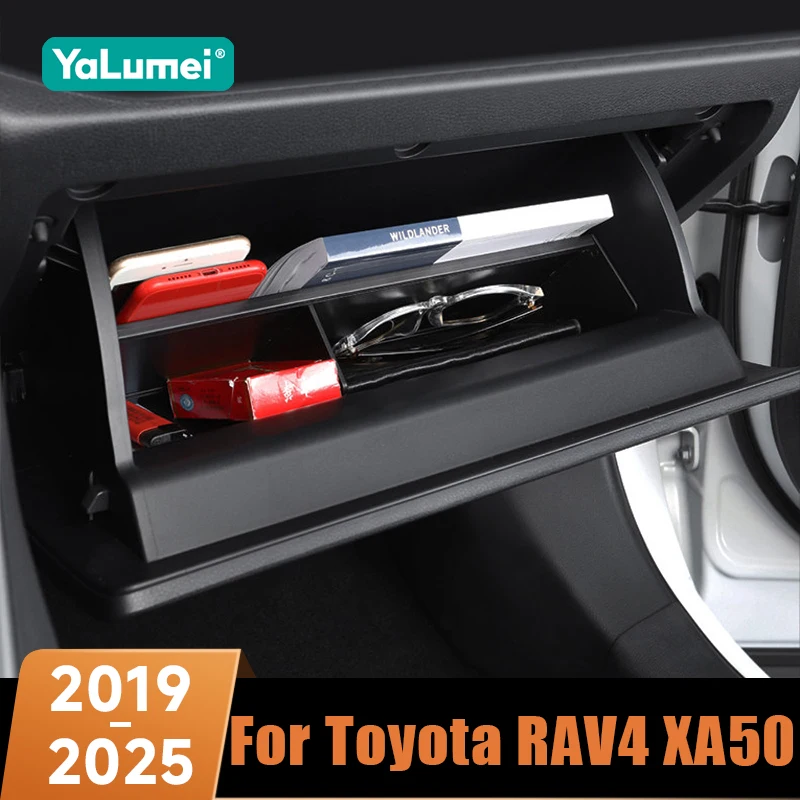 For Toyota RAV4 XA50 Hybrid 2019 2020 2021 2022 2023 2024 2025 Car Glove Box Partition Expansion Storage Organizer Accessories