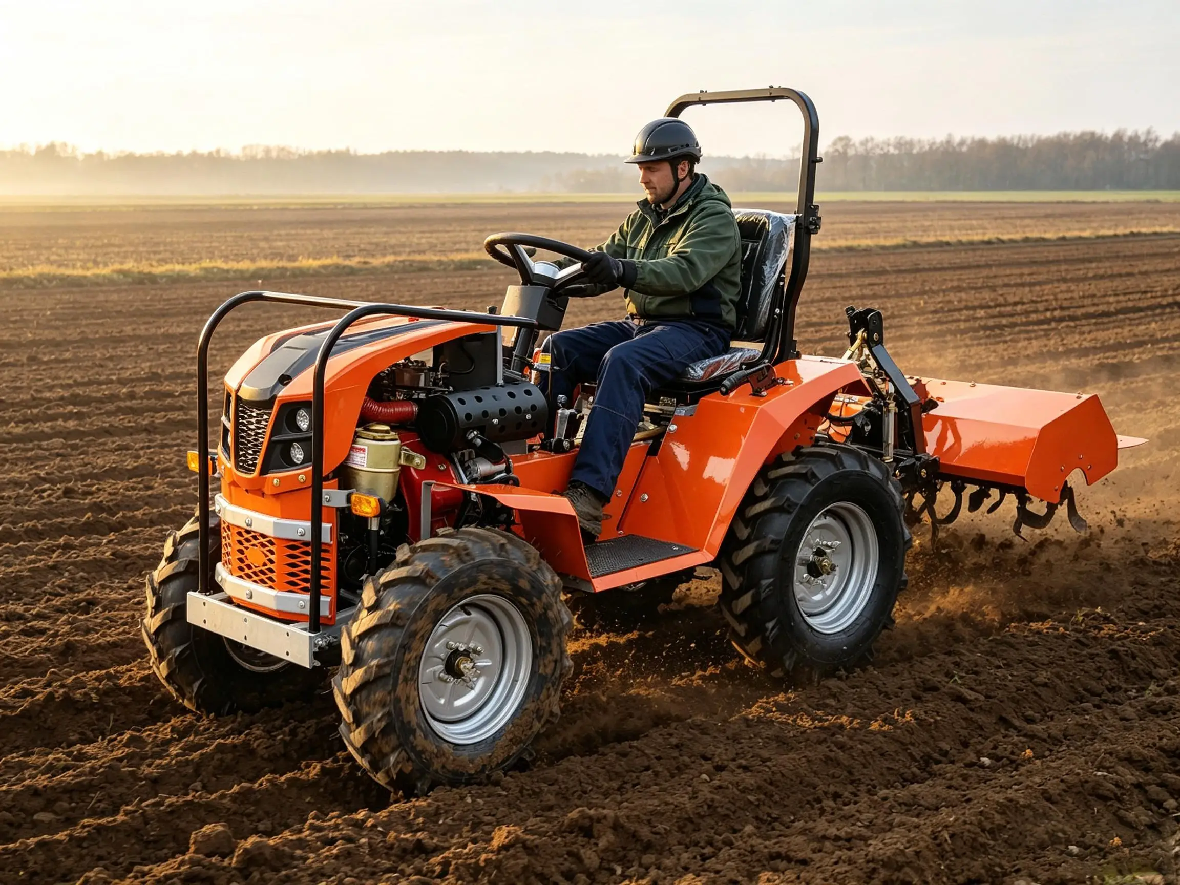 40HP Multi Function Tractor PTO Three Point Linkage With Front Loader Bulldozer for Farm Cultivation Garden Planting