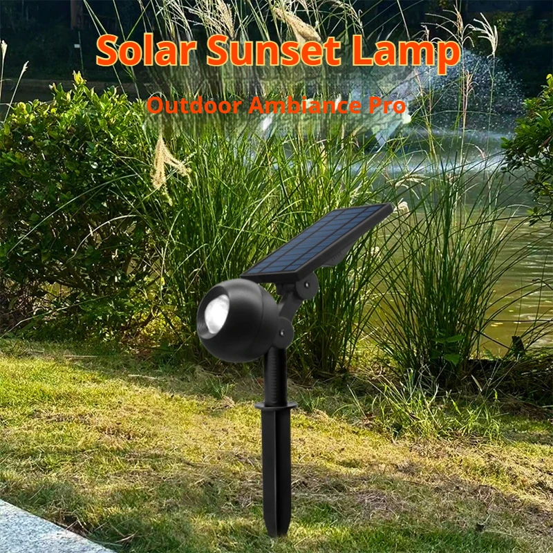 

Солнечный прожектор для улицы, водонепроницаемый, на солнечных батареях, для газона, сада, ландшафтного освещения, для деревьев