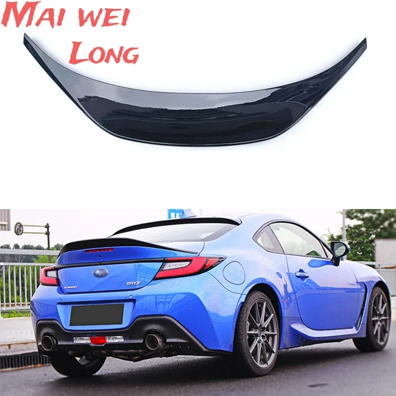 For Toyota GR86 Subaru BRZ Spoiler 2021+ Carbon Fiber Rear Roof Spoiler Wing Trunk Lip Boot Cover