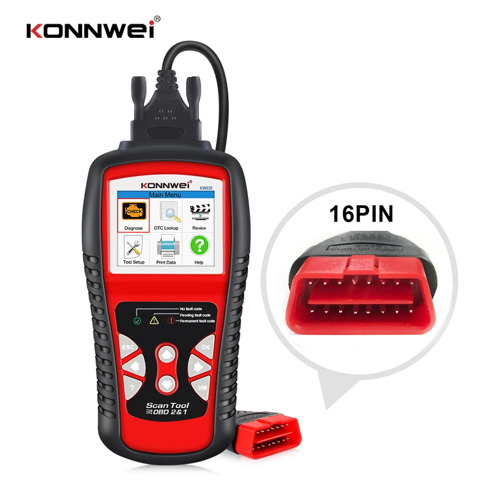 Picture 6: 2026 KONNWEI Car OBD2 Diagnostic Tool Auto Code Reader Live Data Reading and Clear Vehicle Fault Codes OBDII Scanner Tool