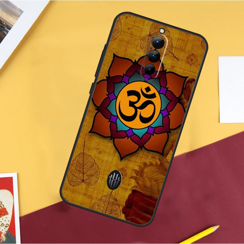 Aum Om Namaste Symbol Zen Yoga Case For ZTE Nubia Red Magic 9 Pro Plus 8 Pro 8S Pro 6 7 6S 7S Pro 6R 5S 5G Phone Cover