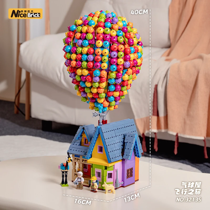 

Street View Flying House Worldwide Building Blocks MOC Creative Expert City Model Series Bricks Classic Film Toys For Kids Gifts