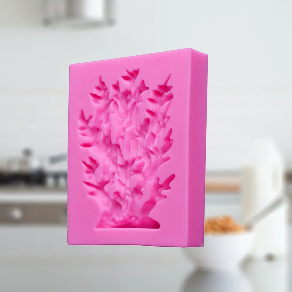 

Seaweed Coral Silicone Mold Baking Tools Cake Decor Fondant Chocolate Candy Dessert Diy Molds Coral Shape Pink Baking Mold