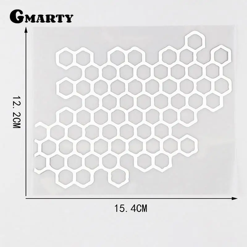 Calcomanías de panal de abeja para casco de motocicleta, pegatinas impermeables, pegatinas de parachoques, 1 unidad