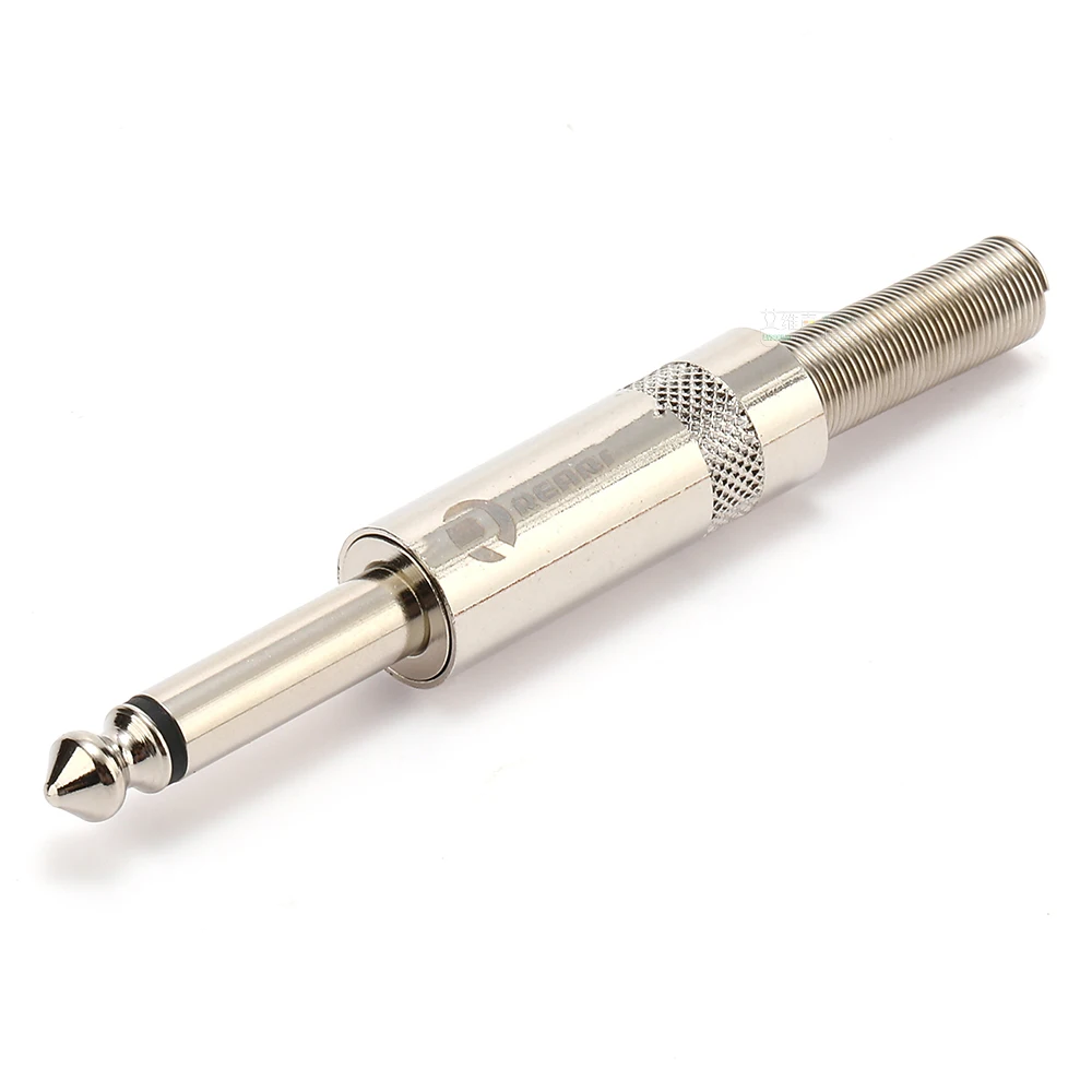 REAN 6,35mm TRS Stereo 3-Polig Vergoldeter 1/4'' TS Mono 2-Polig Stecker 6,5 Gerader Stecker für Instrumente, Gitarre, Bass, Mikrofon – Detail 21