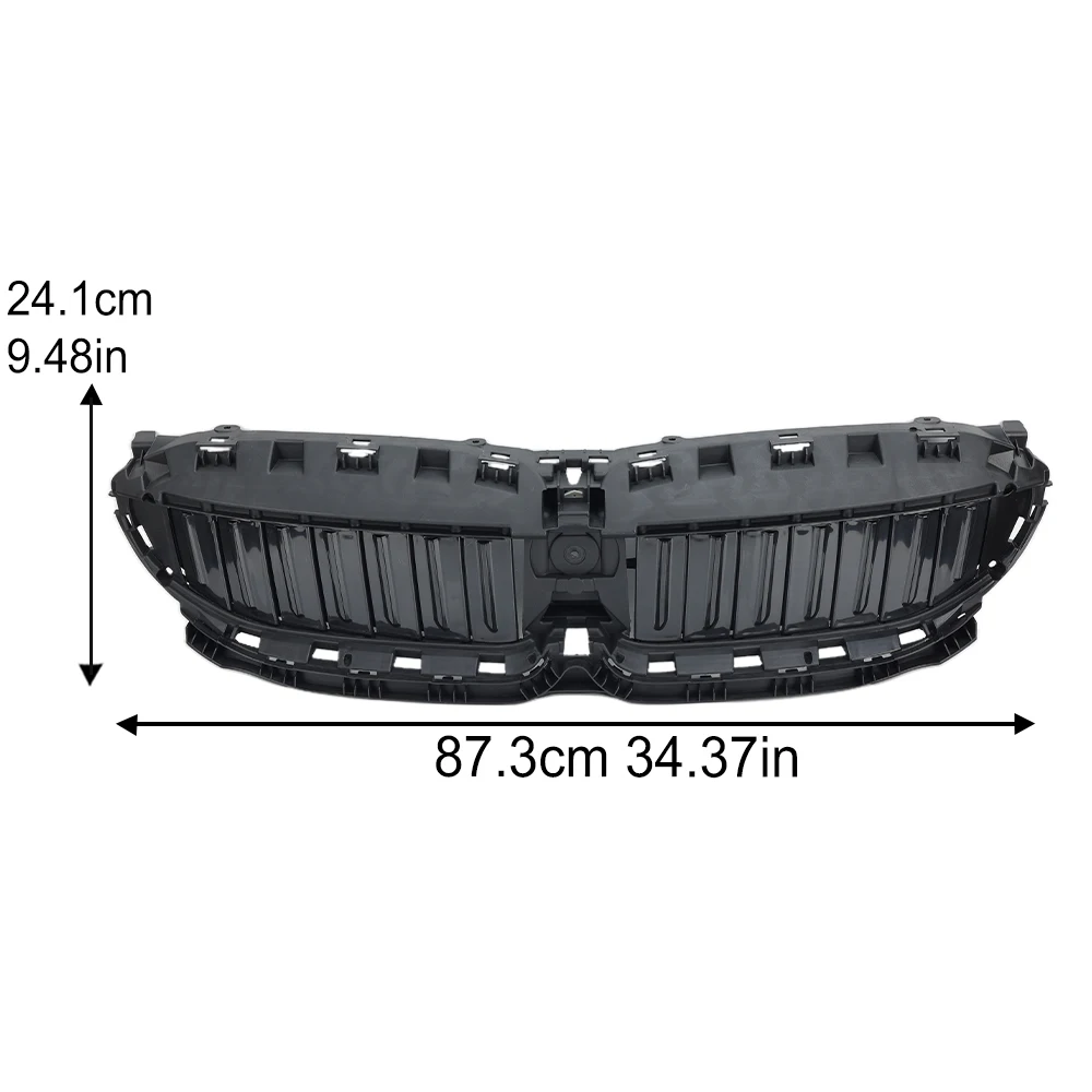 Front Upper Radiator Grille Active Air Shutter for BMW 3 SERIES G20 G21 330i M340i 2019-2022 ABS Fit Replace 51749465188 Parts